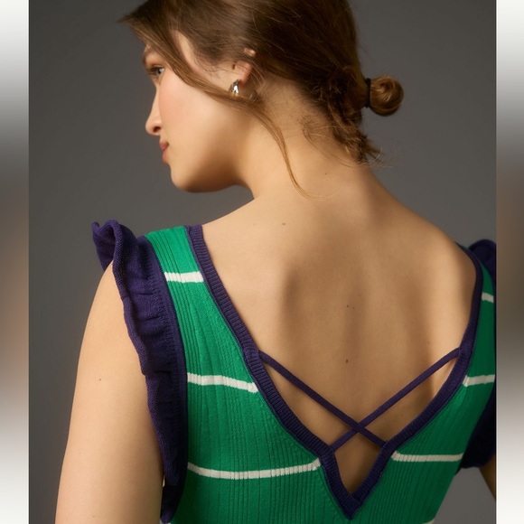 Daily Practice Green Rosie Midi sweater dress from Anthropologie size small NWT - Picture 9 of 10